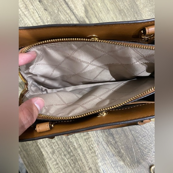 MICHAEL KORS Edith Small Logo Satchel C/W Cross Body Shoulder Strap - Picture 10 of 12